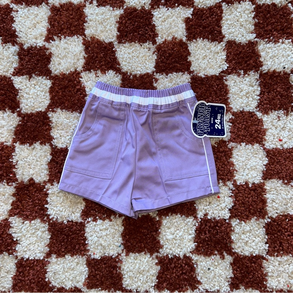 French Toast Lavender Kids Shorts